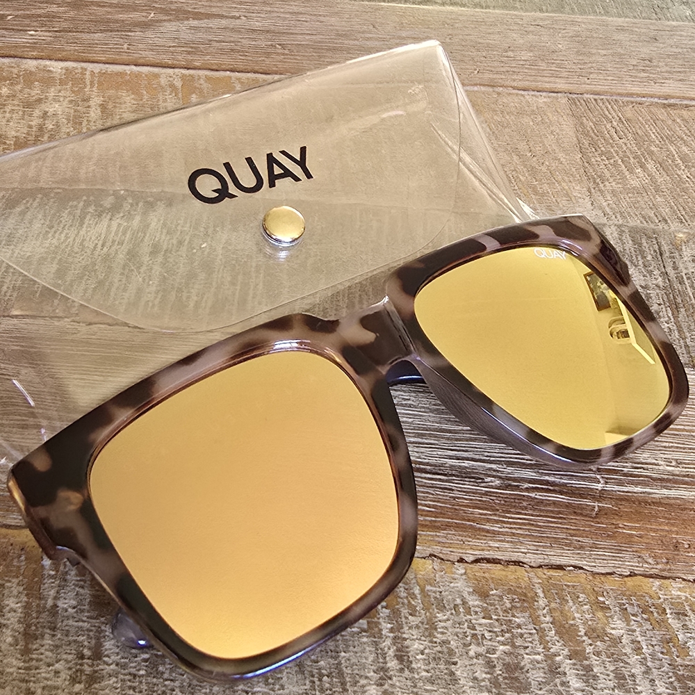 Quay Tortoiseshell Square Sunglasses - Picture 5 of 5